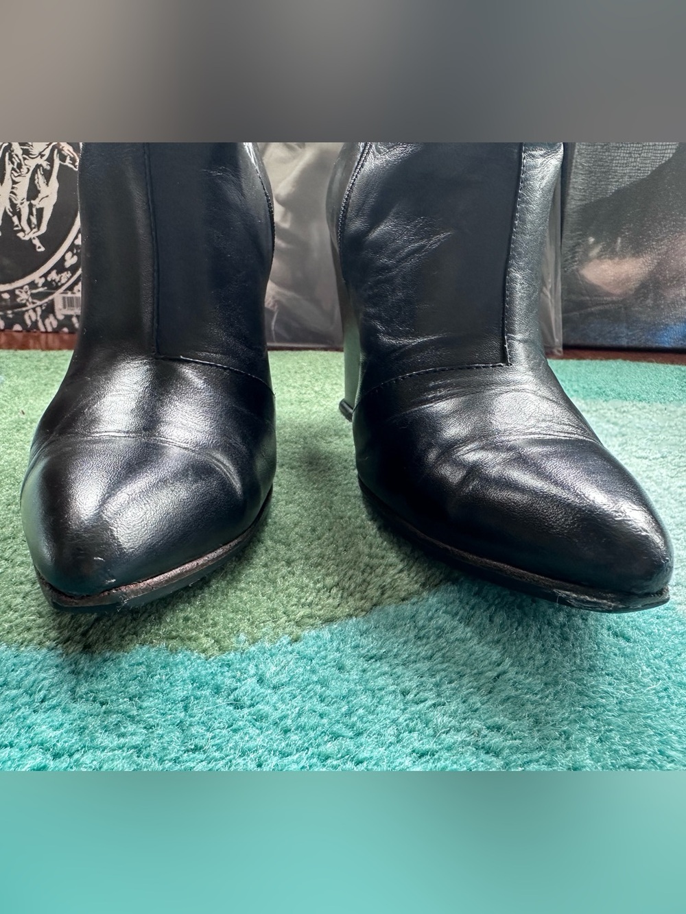 Fluevog Elegant Conversations Jillian black heeled midcalf boot -7 (fits 6.5/6) - Picture 8 of 16